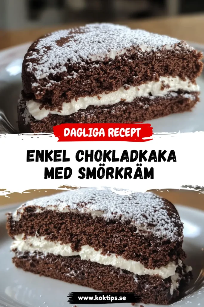 Chokladkaka med smörkräm