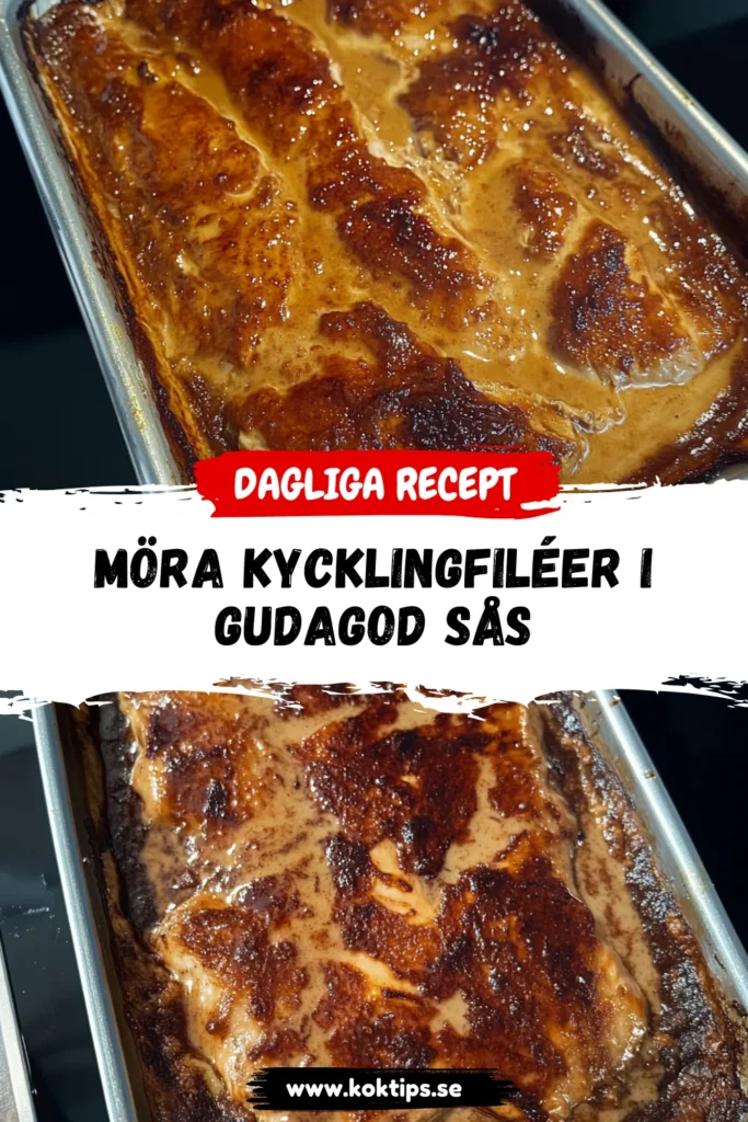 Möra kycklingfiléer i gudagod sås