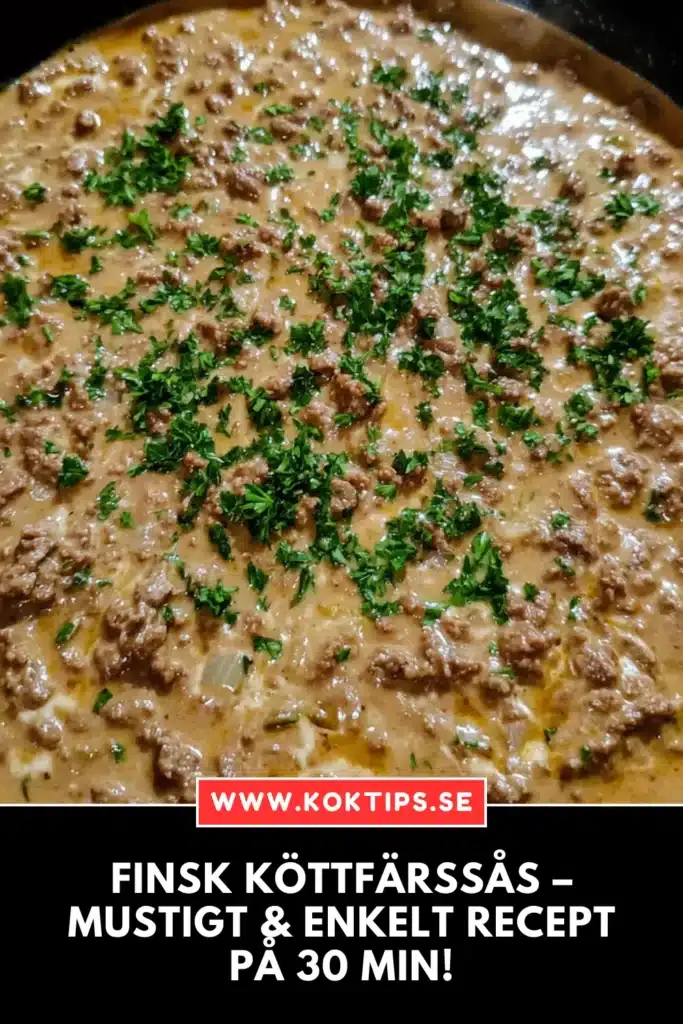 Finsk köttfärssås recept