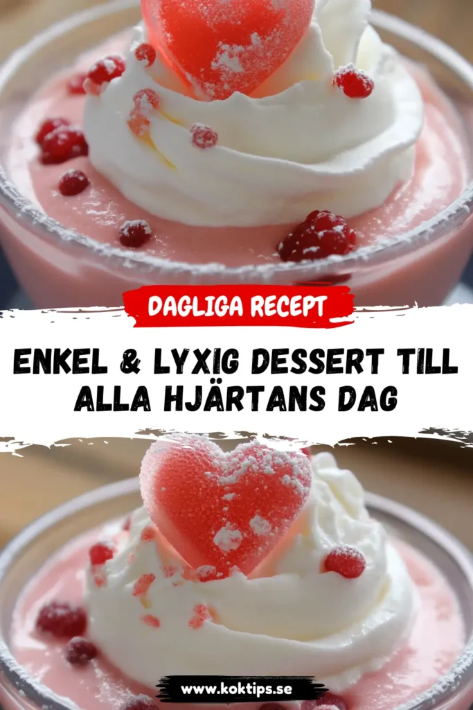 Dessert till alla hjärtans dag