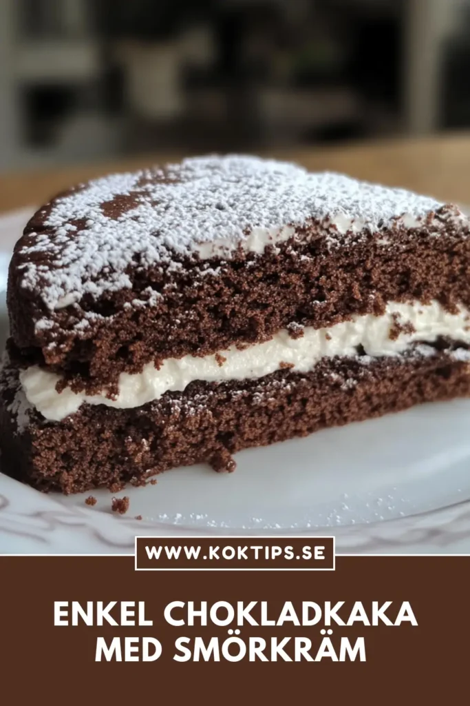 Chokladkaka med smörkräm