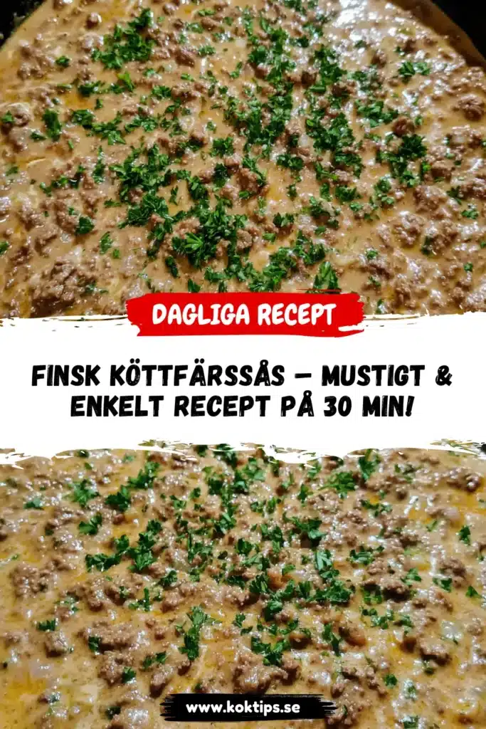 Finsk köttfärssås recept