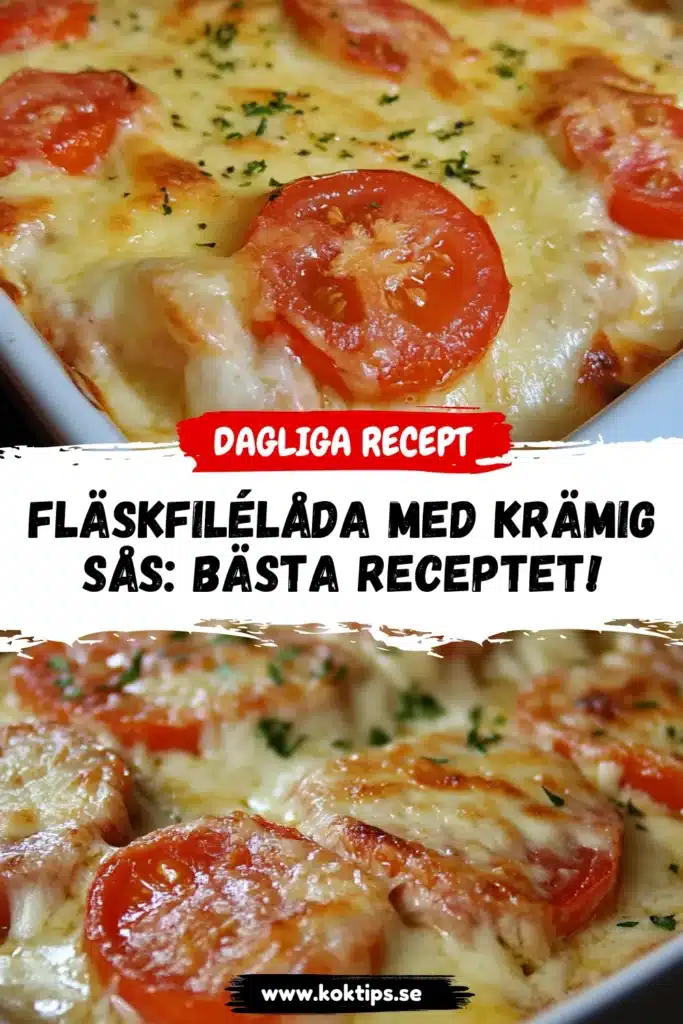 Fläskfilélåda med krämig sås