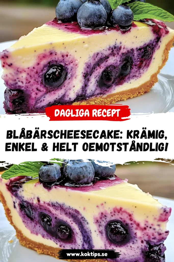 Blåbärscheesecake