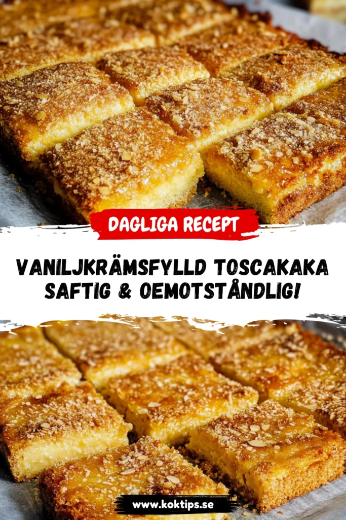 Vaniljkrämsfylld Toscakaka