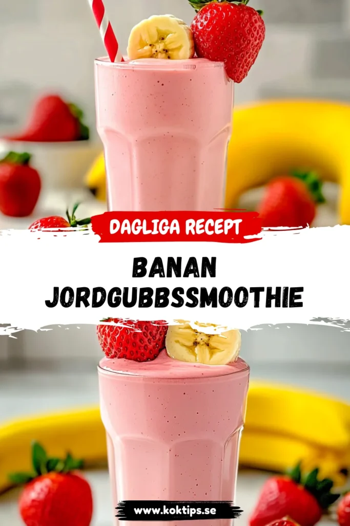 banan jordgubbssmoothie