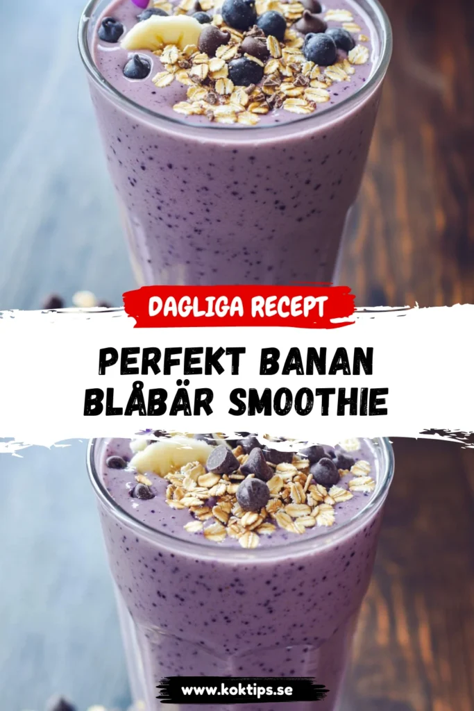 banan blåbär smoothie