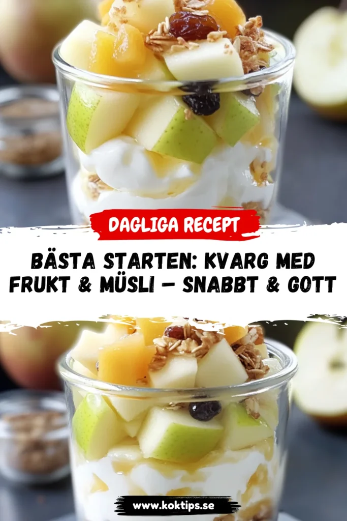 Kvarg med frukt & müsli