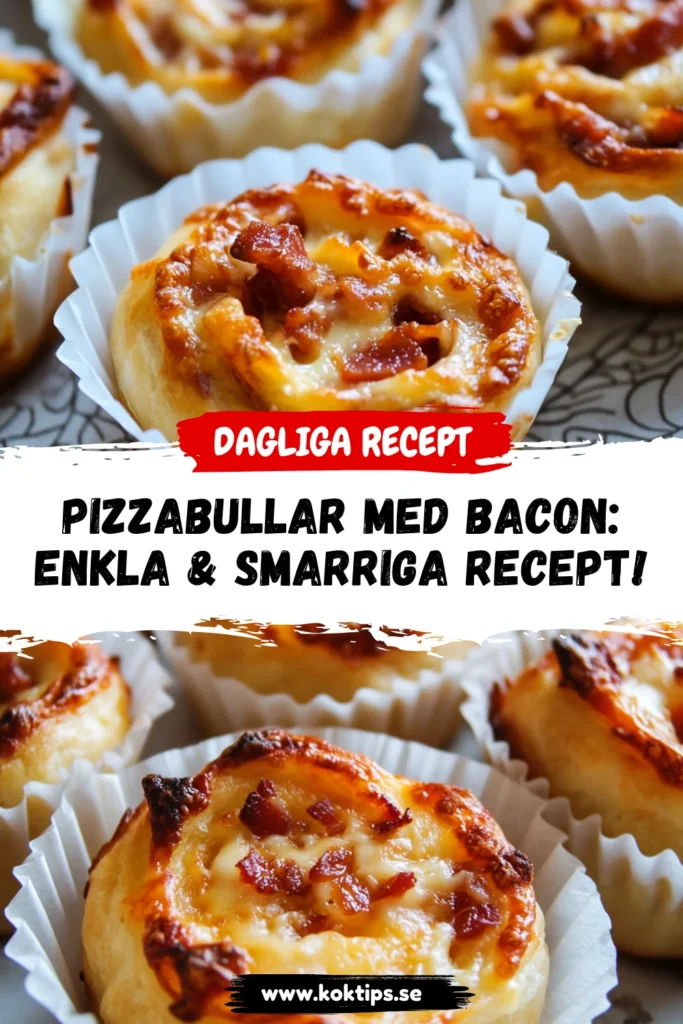 Pizzabullar med bacon