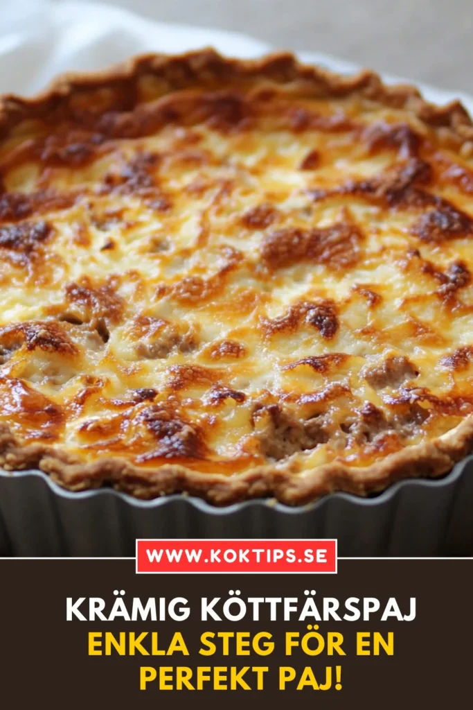 Krämig köttfärspaj