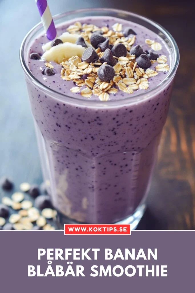 banan blåbär smoothie