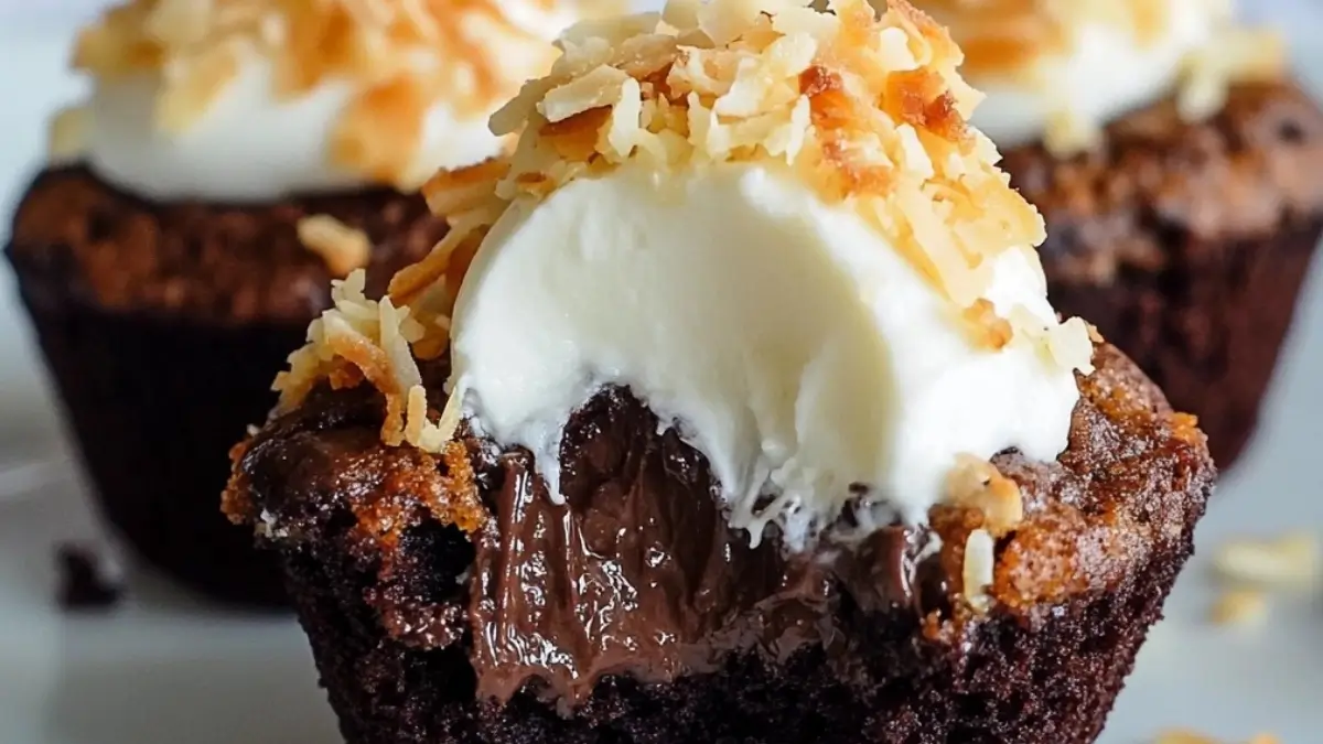 Kladdkakemuffins