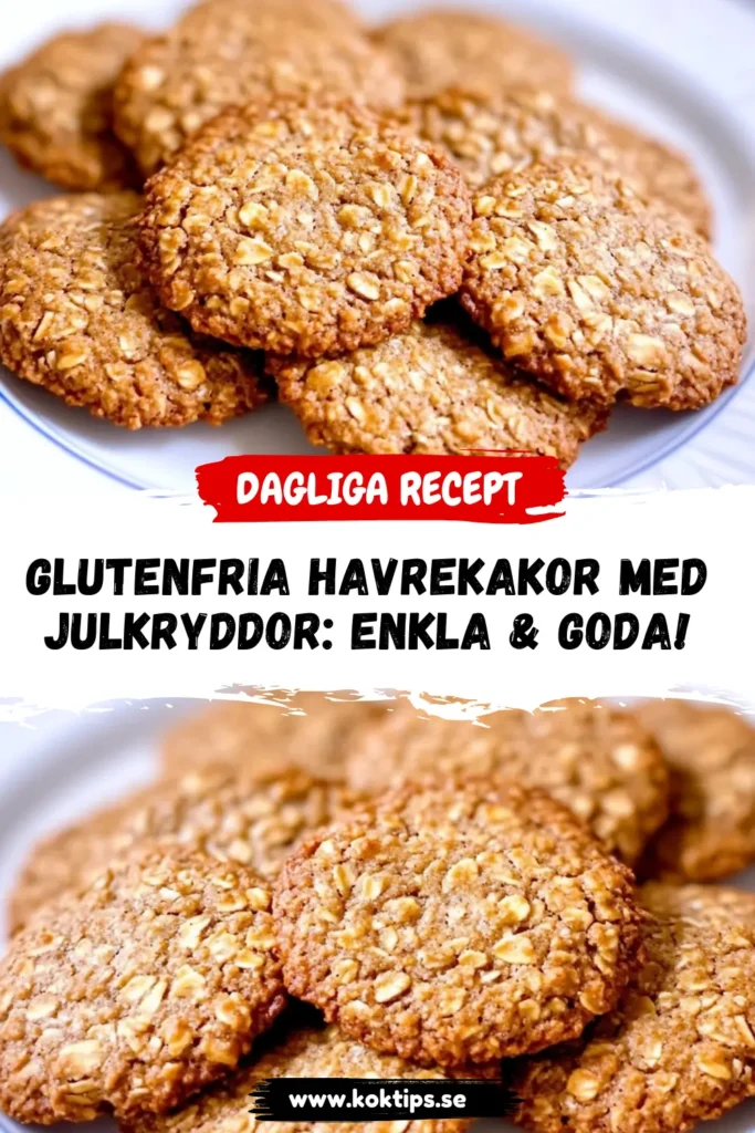 Glutenfria havrekakor