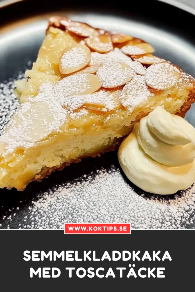 Semmelkladdkaka med toscatäcke