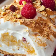 Marängrulle med citronkräm och hallon: Enkelt recept