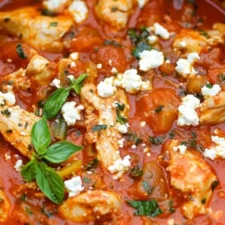 Kycklinggryta med tomat och feta: Enkelt & gott recept
