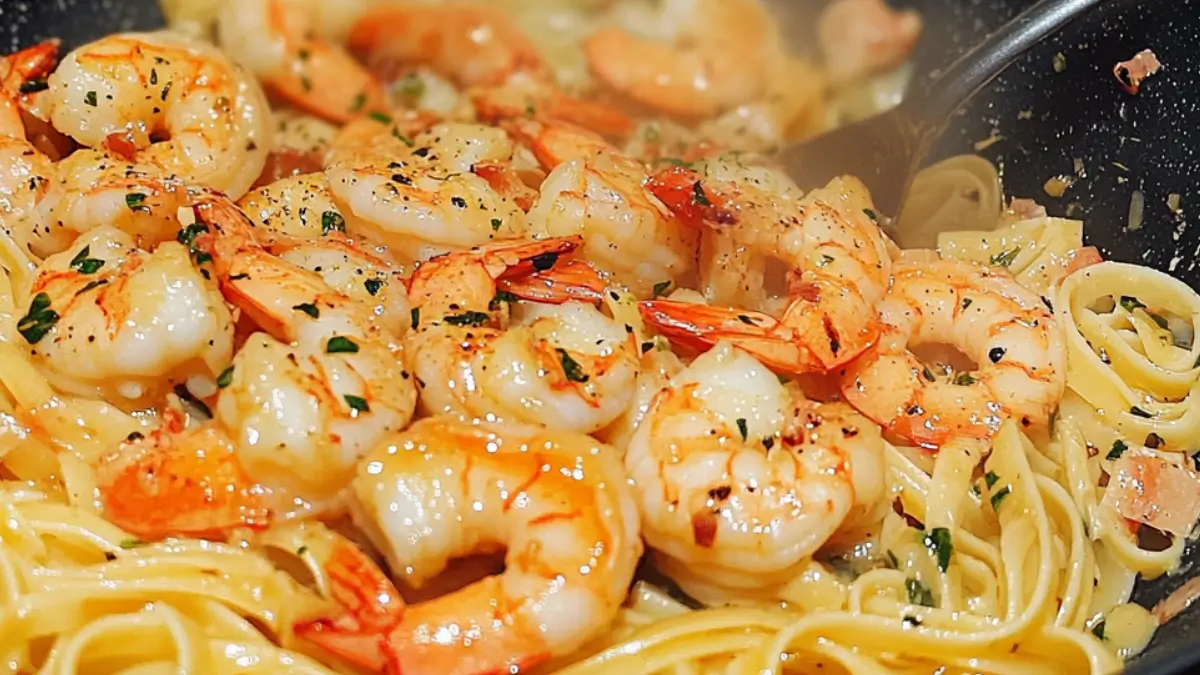 Pasta med scampi