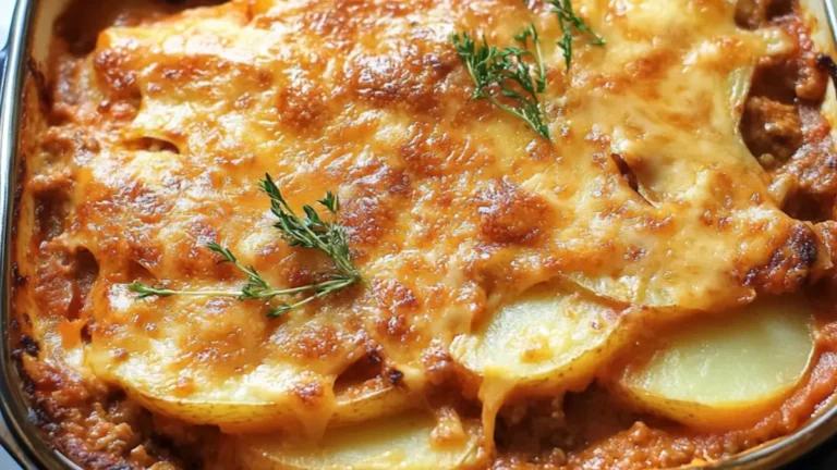 Potatis och köttfärsgratäng