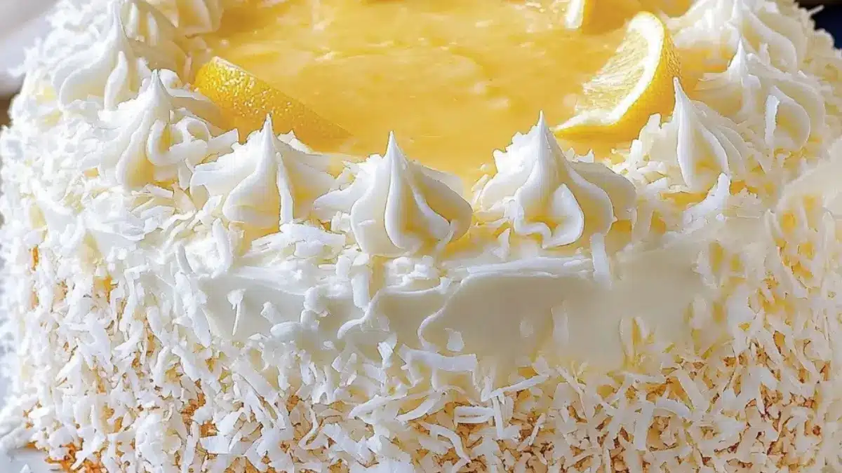 Kokos och citrontårta