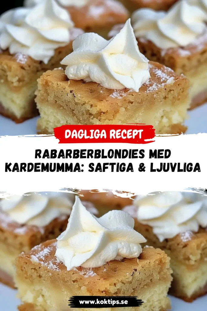 Rabarberblondies
