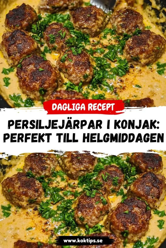 Persiljejärpar i konjak