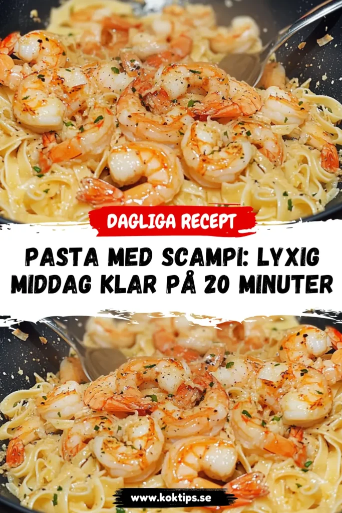 Pasta med scampi