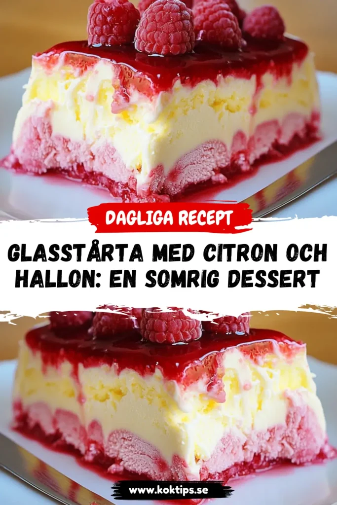 Glasstårta med citron