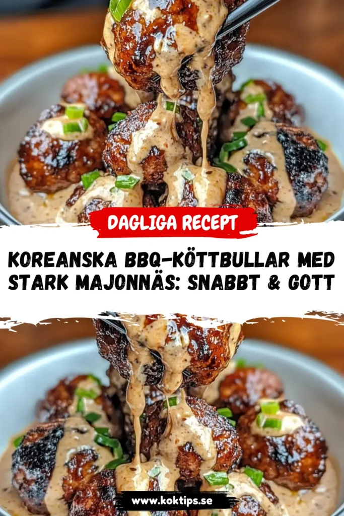 Koreanska BBQ-köttbullar