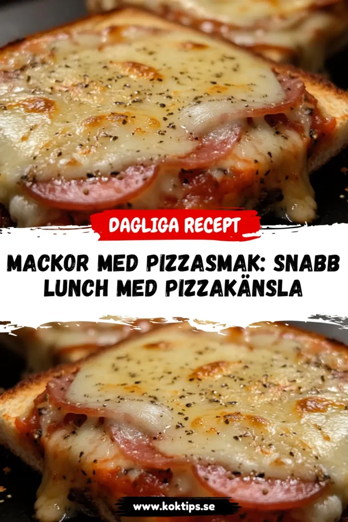 Mackor med pizzasmak