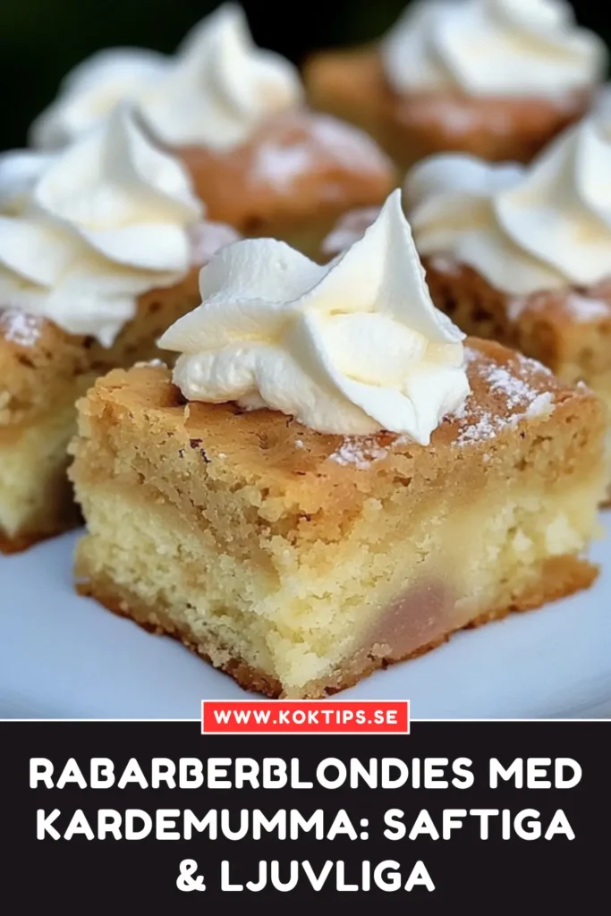Rabarberblondies