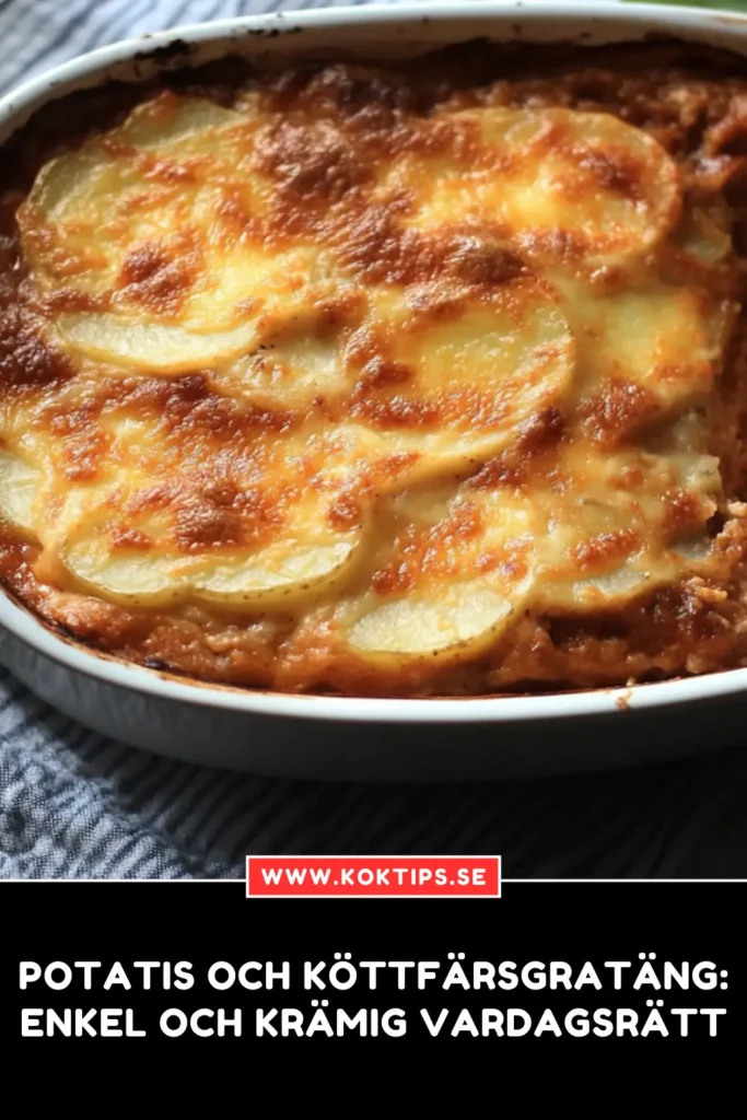 Potatis och köttfärsgratäng