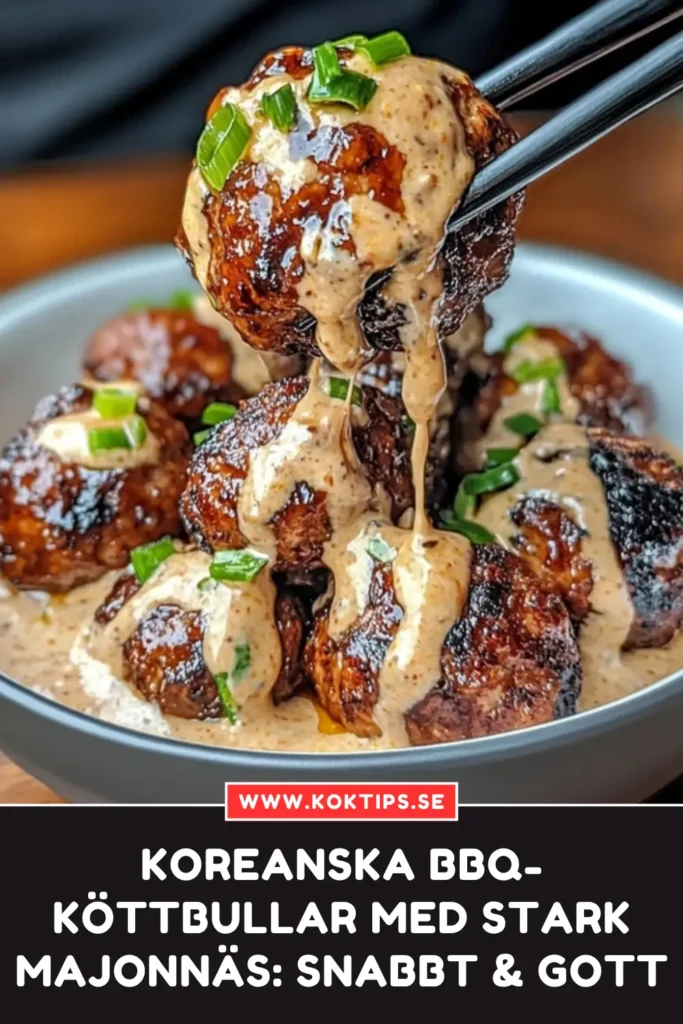Koreanska BBQ-köttbullar