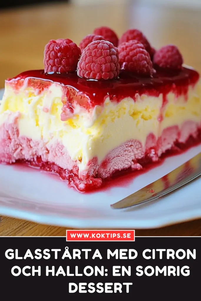 Glasstårta med citron