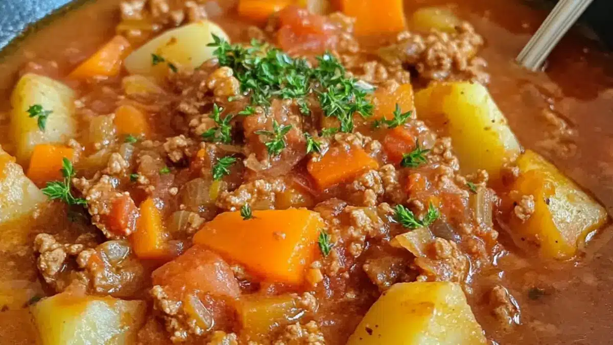 Köttfärsgryta med potatis
