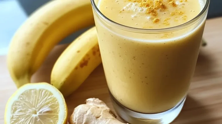 Banan citron och ingefära smoothie