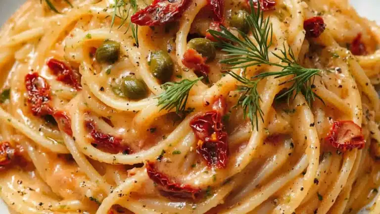 Pasta med soltorkad tomat