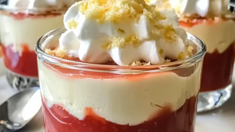 Rabarbarcheesecake mousser