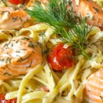 Krämig laxpasta