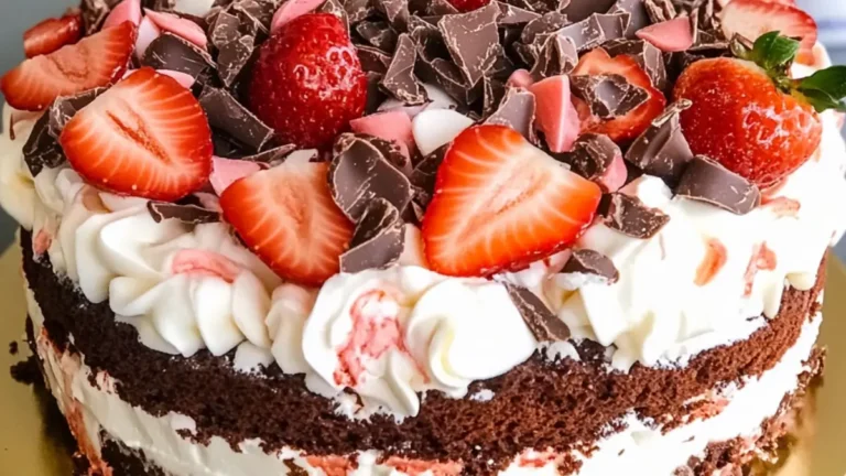 Chokladtårta med hallon