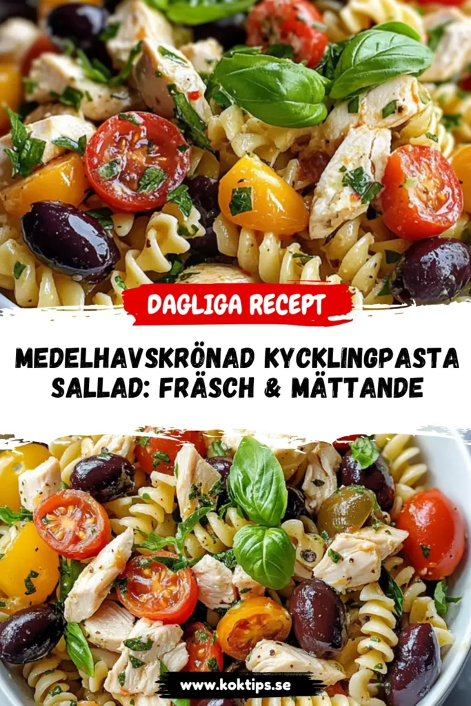 Kycklingpastasallad