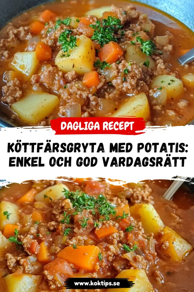 Köttfärsgryta med potatis