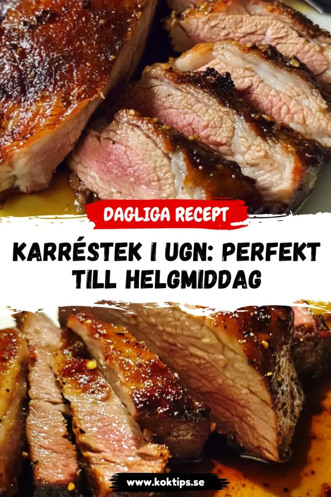 Karréstek i ugn