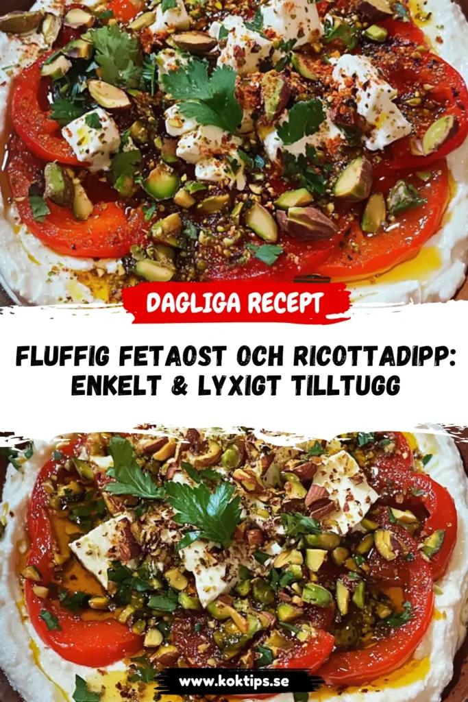 fetaost och ricottadipp