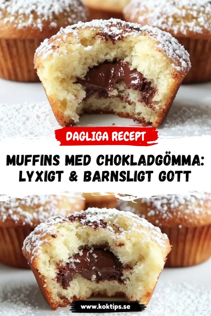 Muffins med chokladgömma