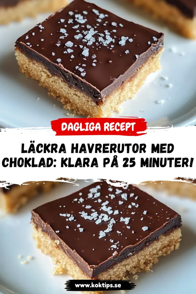 havrerutor med choklad