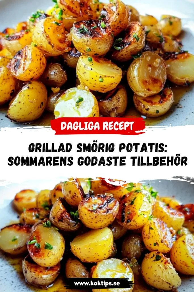 Grillad smörig potatis