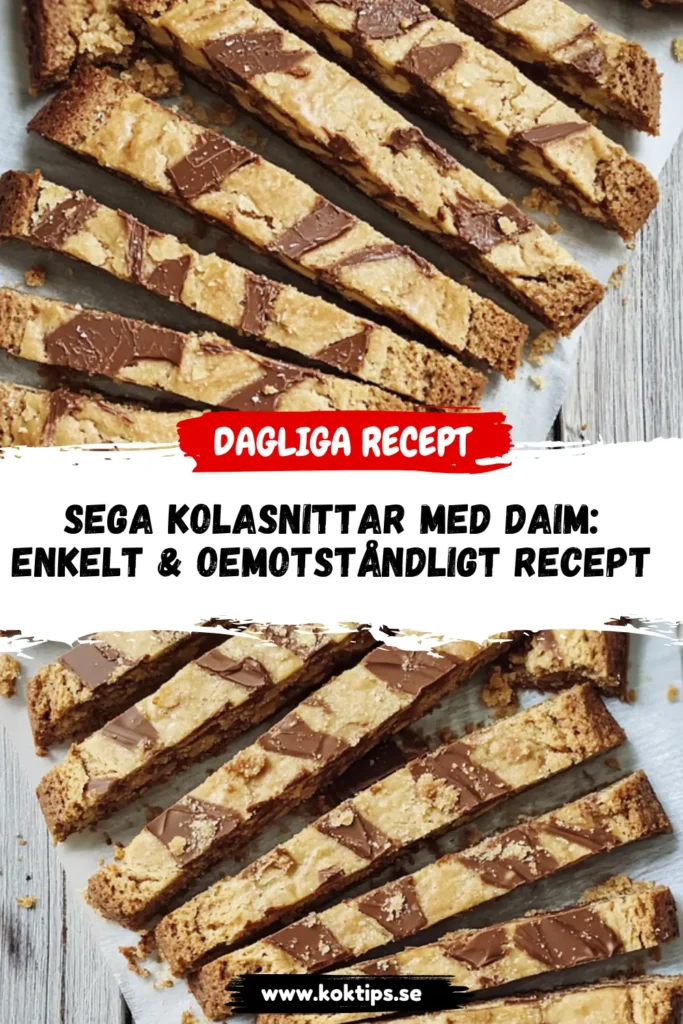 kolasnittar med Daim