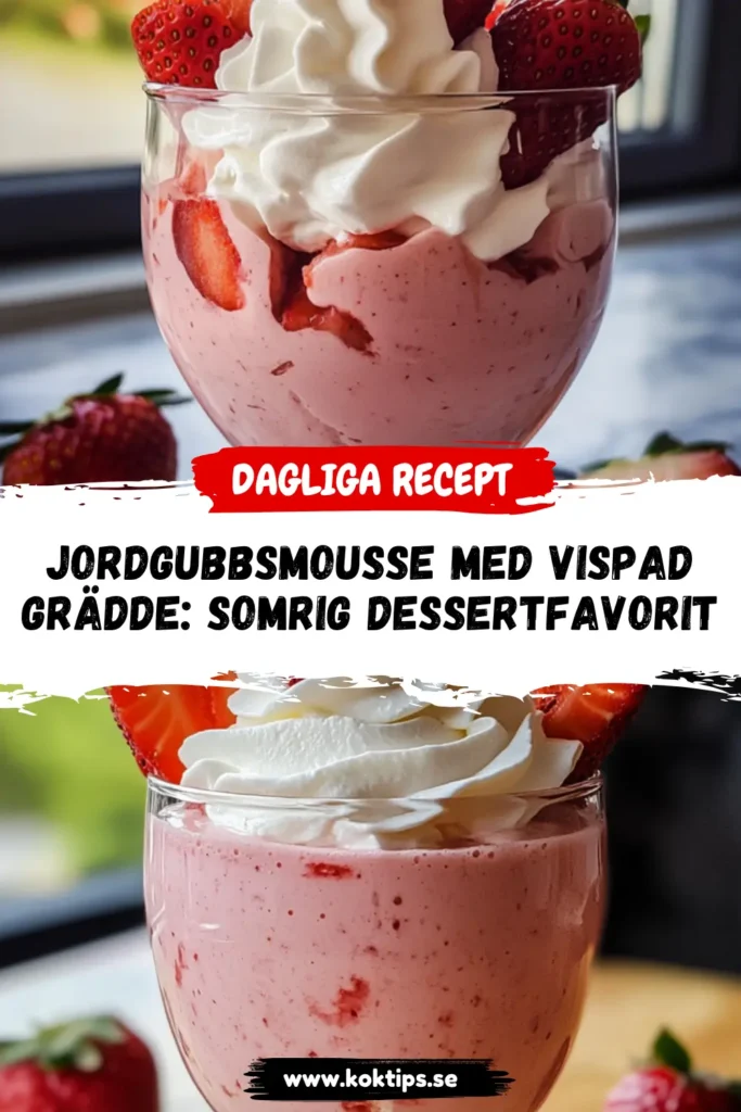 Jordgubbsmousse