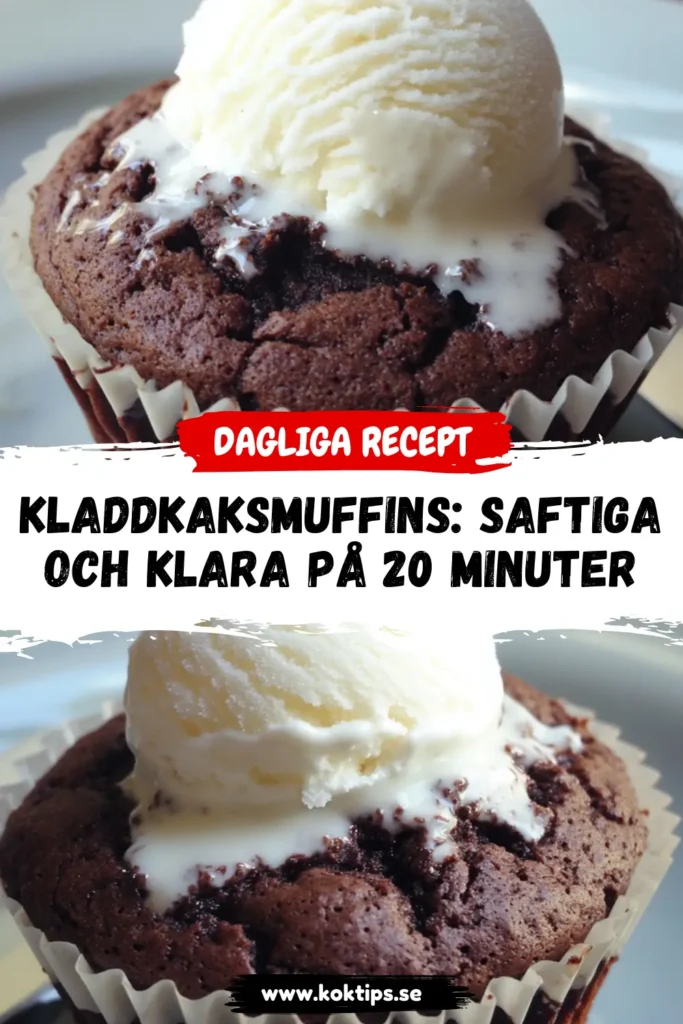 Kladdkaksmuffins