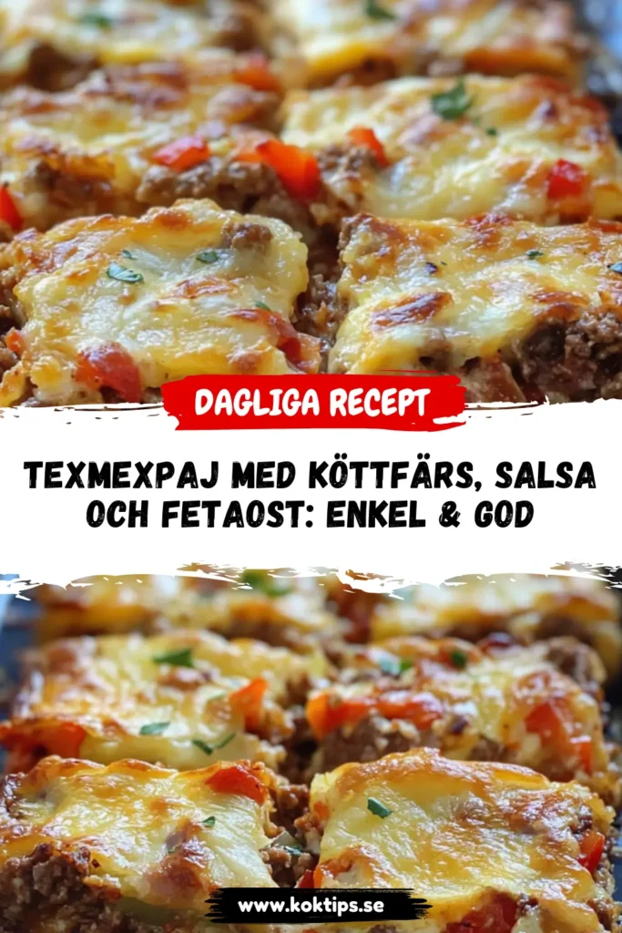 Texmexpaj med köttfärs